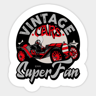 Vintage cars, classic cars, retro cars Sticker